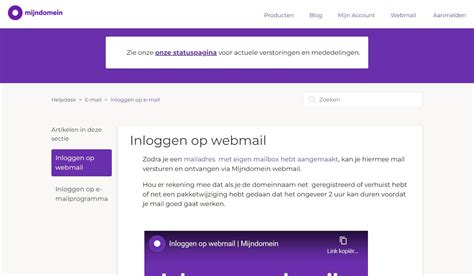 storing mijn domein|Mijndomein